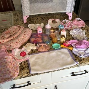 Baby doll accessories set bundle